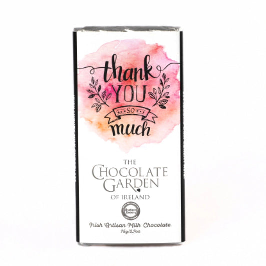 The Chocolate Garden of Ireland “Thank You “75g Milk Chocolate Bar